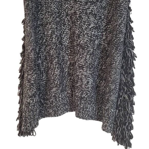 Cache Marled Sleeveless Loop Knit Cardigan Sweater Vest Marl Oreo Medium - Picture 6 of 10